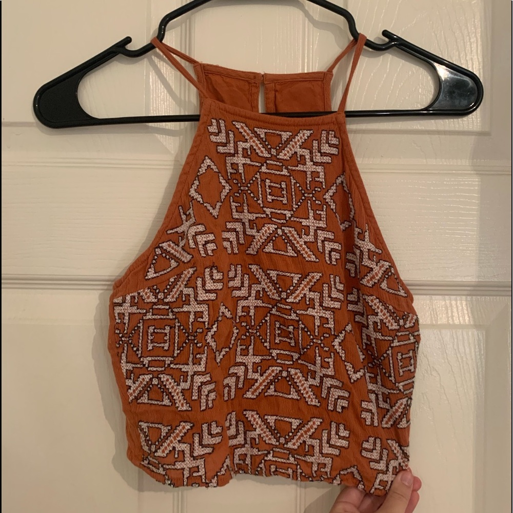 Abercrombie Orange Crop Top